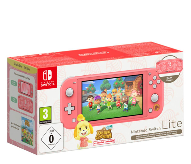 NINTENDO Switch Lite Coral +  Animal Crossing: New Horizons - 1184502 - zdjęcie
